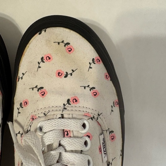 Vans Lazy Oaf limited edition flower blossom print lace-up sneakers size 9 - Picture 10 of 12